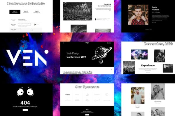 创意活动和会议网站模板 Ven – Creative Event & Conference Template