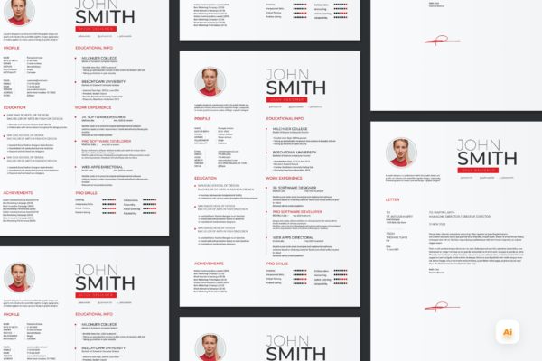 平面设计师应聘简历模板 CV Resume Template