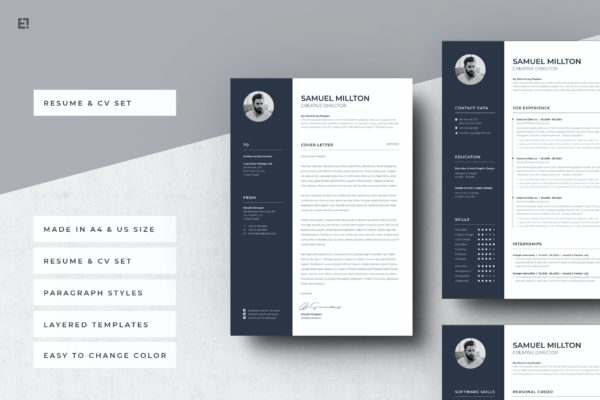 创意部门经理简历设计模板 Resume