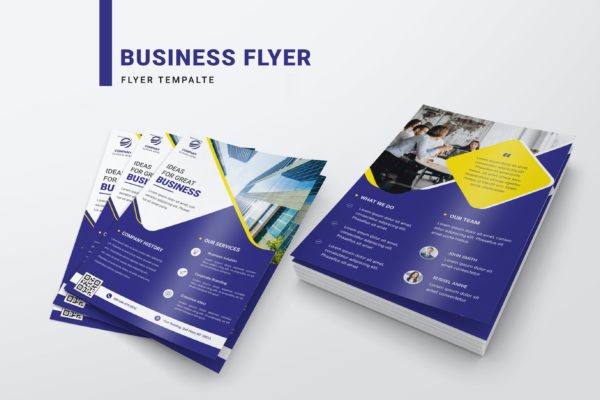 商业顾问服务海报设计模板 Business Flyer Design Template