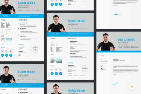 建筑工程师个人简历模板 CV Resume Template