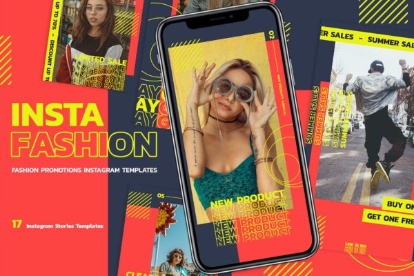 时尚服装营销推广Instagram故事模板 InstaFashion Instagram Strories Templates