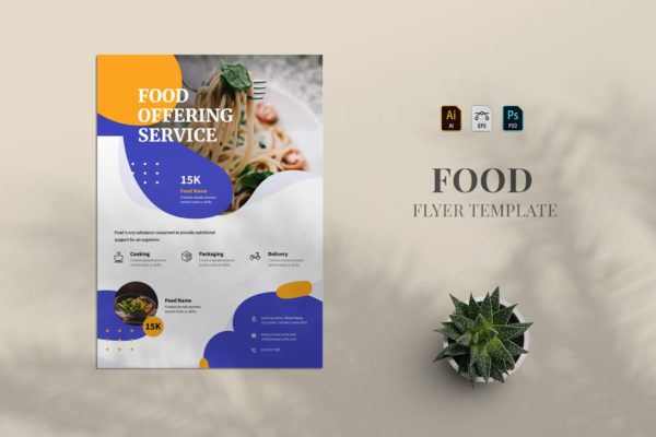 食品/食物广告海报模板下载 Food Flyer 11