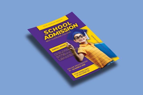 儿童教育学校宣传单设计模板 School – Flyers Template