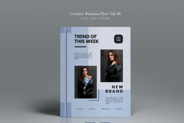 创意时尚品牌推广海报设计 Creative Fashion Flyer