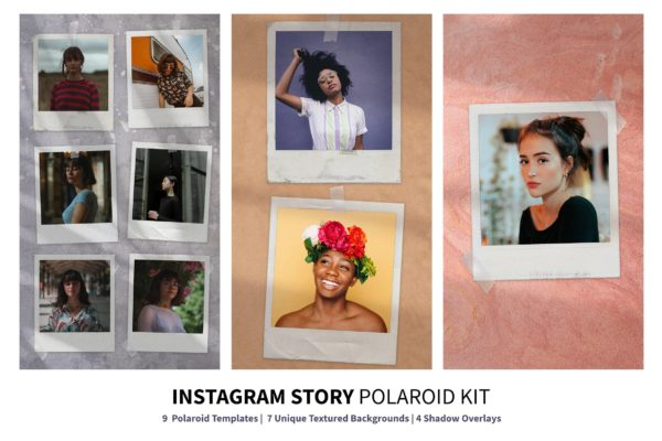 Instagram故事宝丽来模板套装 Instagram Story Polaroid Kit