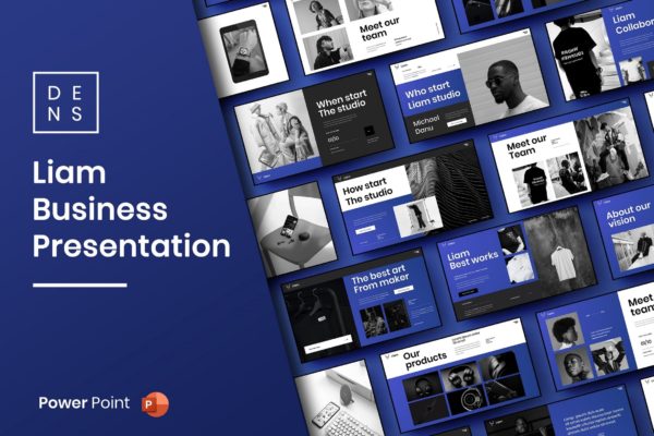 服装品牌文化PPT模板下载 Liam – Business PowerPoint Template