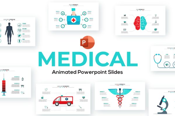 动画医疗图表PPT演示文稿 Animated Medical PowerPoint Presentation