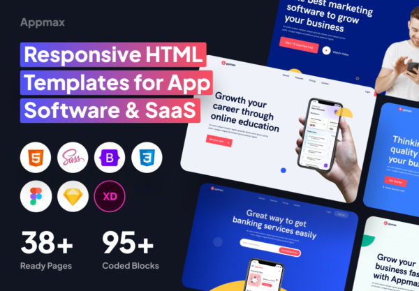 设计森林下午茶：Saas 产品/数字服务/软件/初创公司Bootstrap5网站着陆页模板