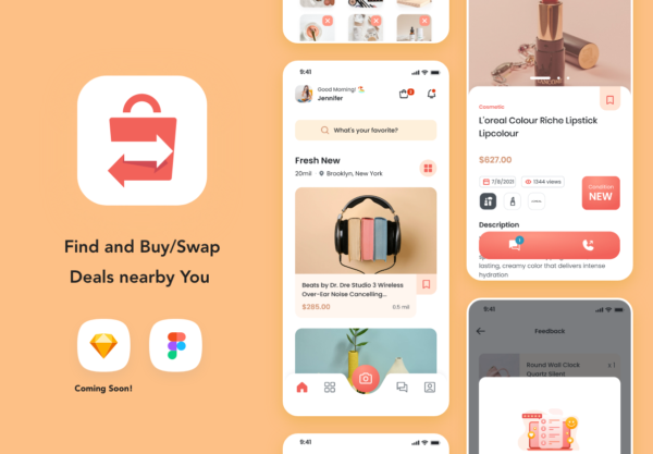 设计森林下午茶：回收交易平台App UI套件