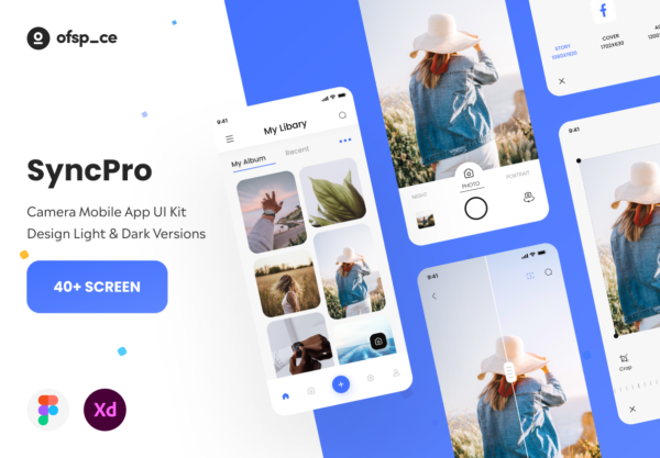 设计森林下午茶：拍照相机App UI 套件