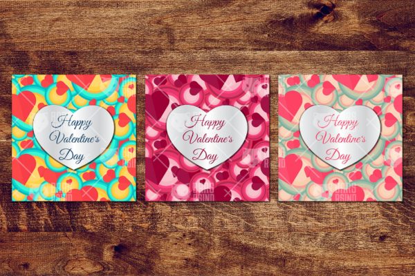 爱心图案青年情人节Banners横幅素材 Youth Valentine’s Banners