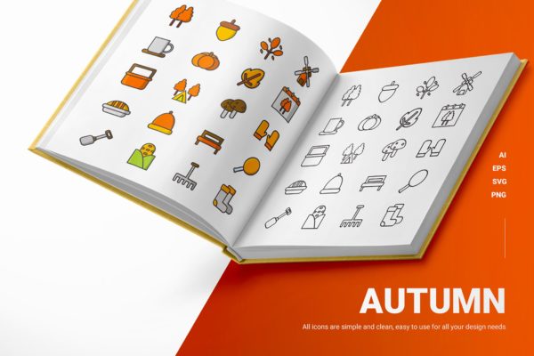 秋天秋季图标合集 Autumn – Icons