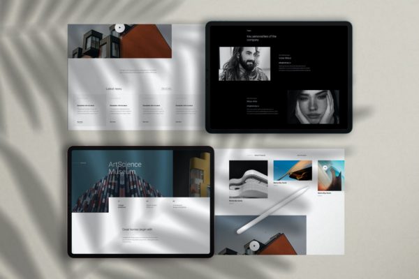 苹果iPad Pro&文具纸张样机 Apple iPad Pro & Paper Scene Generator Mockup