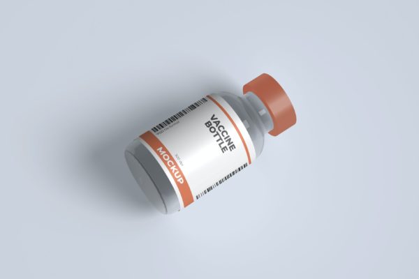 疫苗瓶设计样机 Vaccine Bottle Mockups