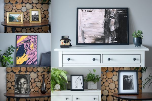 照片艺术海报框架样机v1 Photo Art Poster Frame Mockups Vol. 1