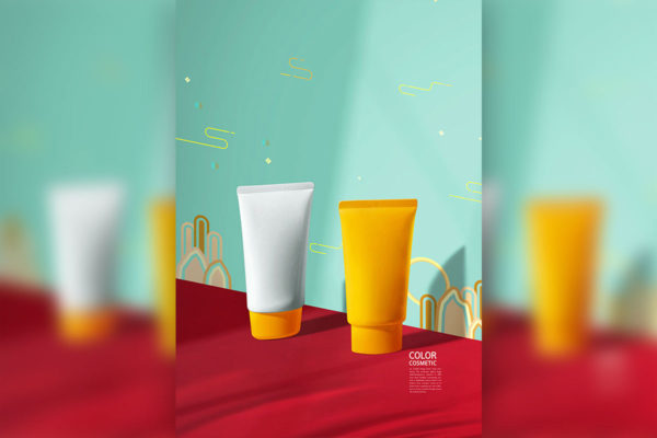 化妆品品牌广告展示海报设计韩国素材[PSD]