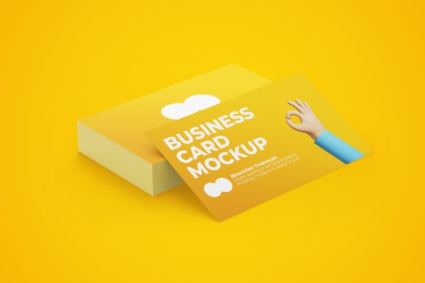 名片设计展示样机模板 Business Card Mockup