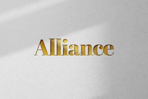 企业品牌VI展示工艺纸金色压印Logo样机模板 Gold Logo Mockup