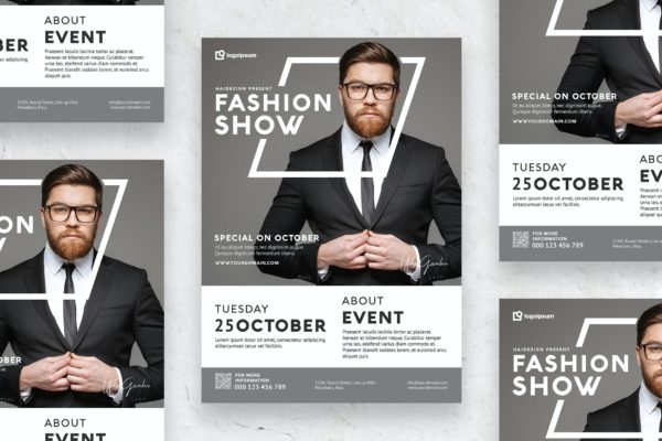简约时尚男装海报传单设计模板 Minimalist Fashion – Poster