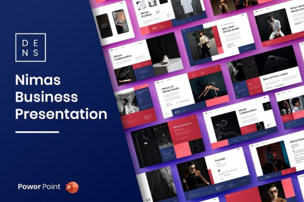 摄影作品集Powerpoint模板 Nimas – Business PowerPoint Template