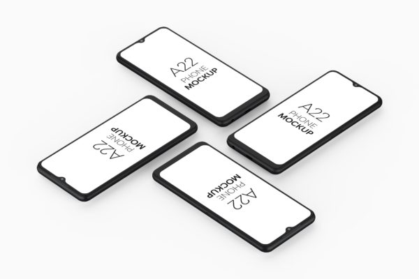 三星Galaxy A22手机样机v8 A22 Phone Mockup