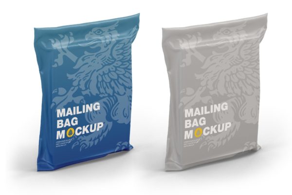塑料快递袋包装设计样机 Plastic delivery Bag Mockup