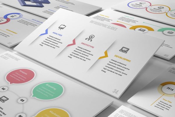 信息数据图表Powerpoint模板下载 Infographic Powerpoint