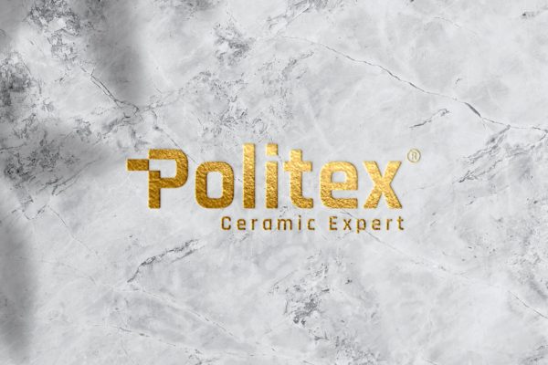 大理石纹理金色Logo展示样机 Gold Mockup in Ceramic Texture