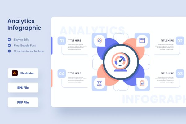 数据分析信息图表设计模板 Analytics Infographic – Muzitemp