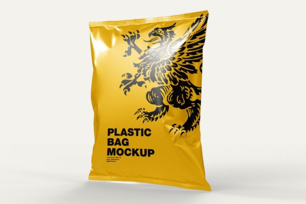 塑料零食袋包装设计样机 Plastic Bag Mockup