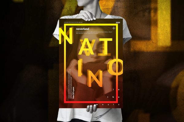 现代抽象艺术音乐活动海报设计模板v9 Art Music Event – Big Poster Design