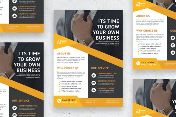 商务代理传单模板 Business Agency – Poster