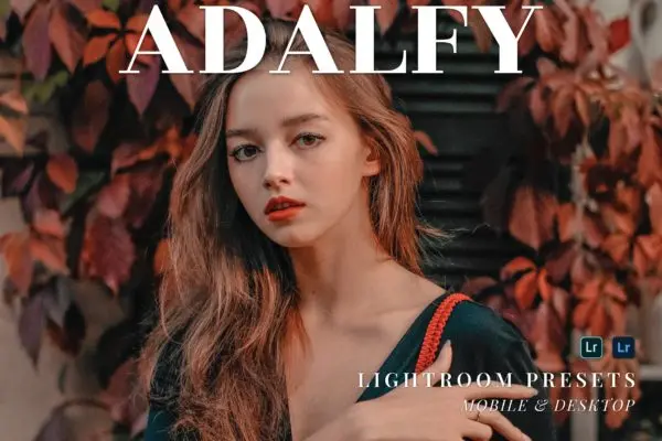 橙红色照片滤镜Lightroom预设 Adalfy Mobile and Desktop Lightroom Presets