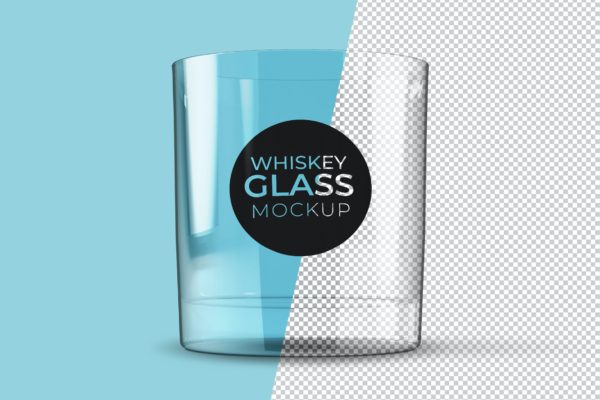 威士忌玻璃酒杯样机 Whiskey Glass Mockup