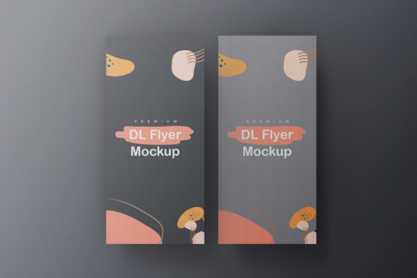 DL尺寸广告传单卡片设计样机v4 DL Flyer Mockup