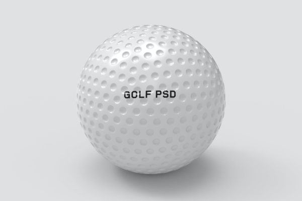 高尔夫球品牌设计样机模板 Golf Ball Mockup