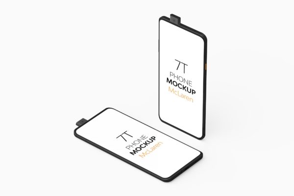 OnePlus 7T Pro 迈凯伦限定版手机样机v4 7T Phone Mockup