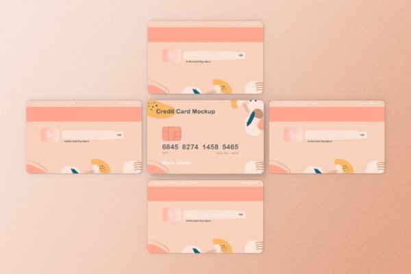 储蓄卡/信用卡设计样机模板v14 Credit Card Mockup