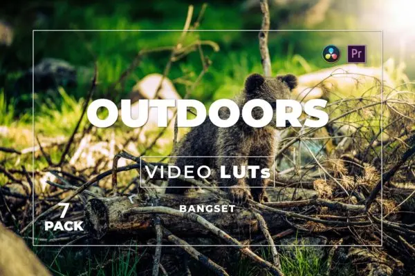 户外风景照片/视频后期调色LUT预设包v7 Bangset Outdoors Pack 7 Video LUTs
