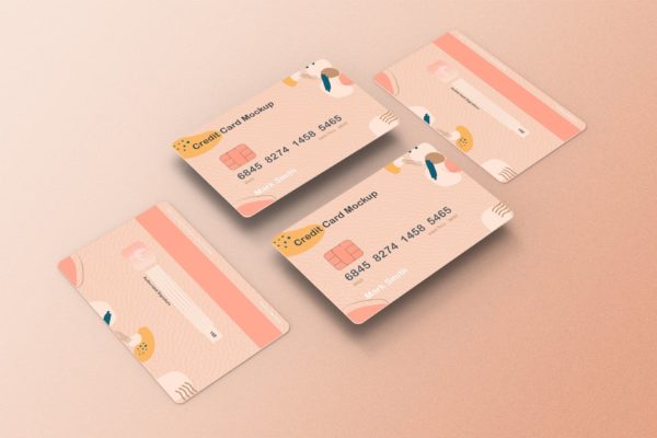 储蓄卡/信用卡设计样机模板v2 Credit Card Mockup