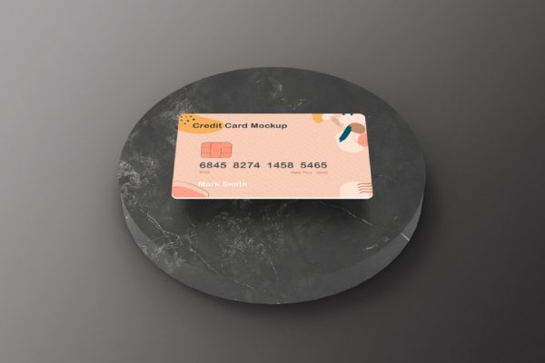 储蓄卡/信用卡设计样机模板v13 Credit Card Mockup