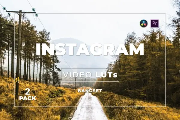 Instagram风照片视频后期调色LUT预设包v2 Bangset Instagram Pack 2 Video LUTs