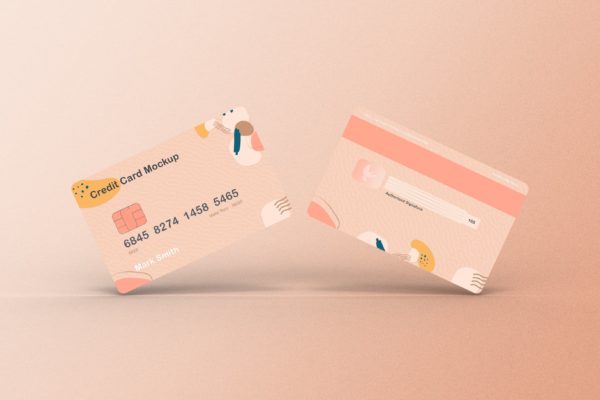 储蓄卡/信用卡设计样机模板v5 Credit Card Mockup