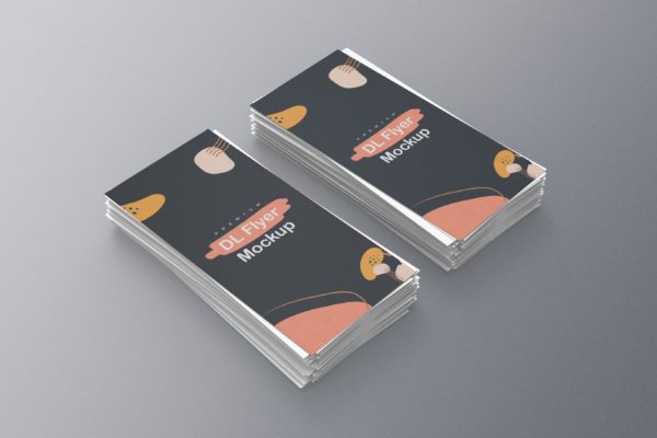 DL尺寸广告传单卡片设计样机v13 DL Flyer Mockup