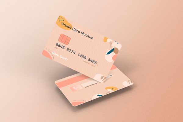 储蓄卡/信用卡设计样机模板v1 Credit Card Mockup