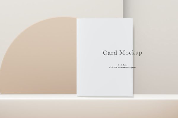 邀请卡&卡片设计样机模板#823 Card Mockup #823