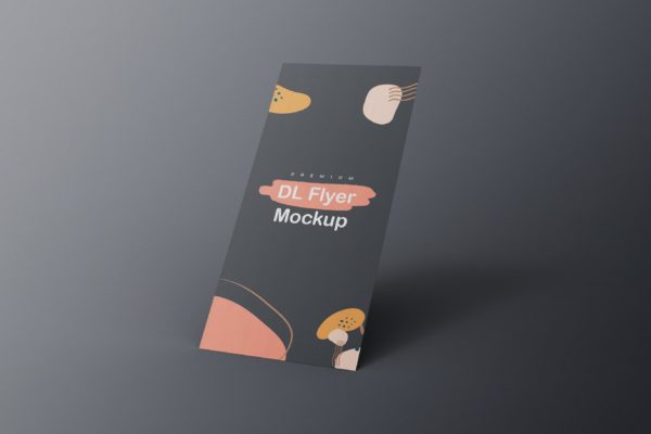 DL尺寸广告传单卡片设计样机v2 DL Flyer Mockup