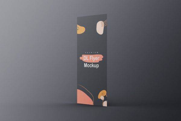 DL尺寸广告传单卡片设计样机v10 DL Flyer Mockup