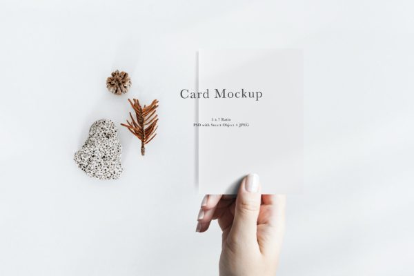 邀请卡&卡片设计样机模板#792 Card Mockup #792